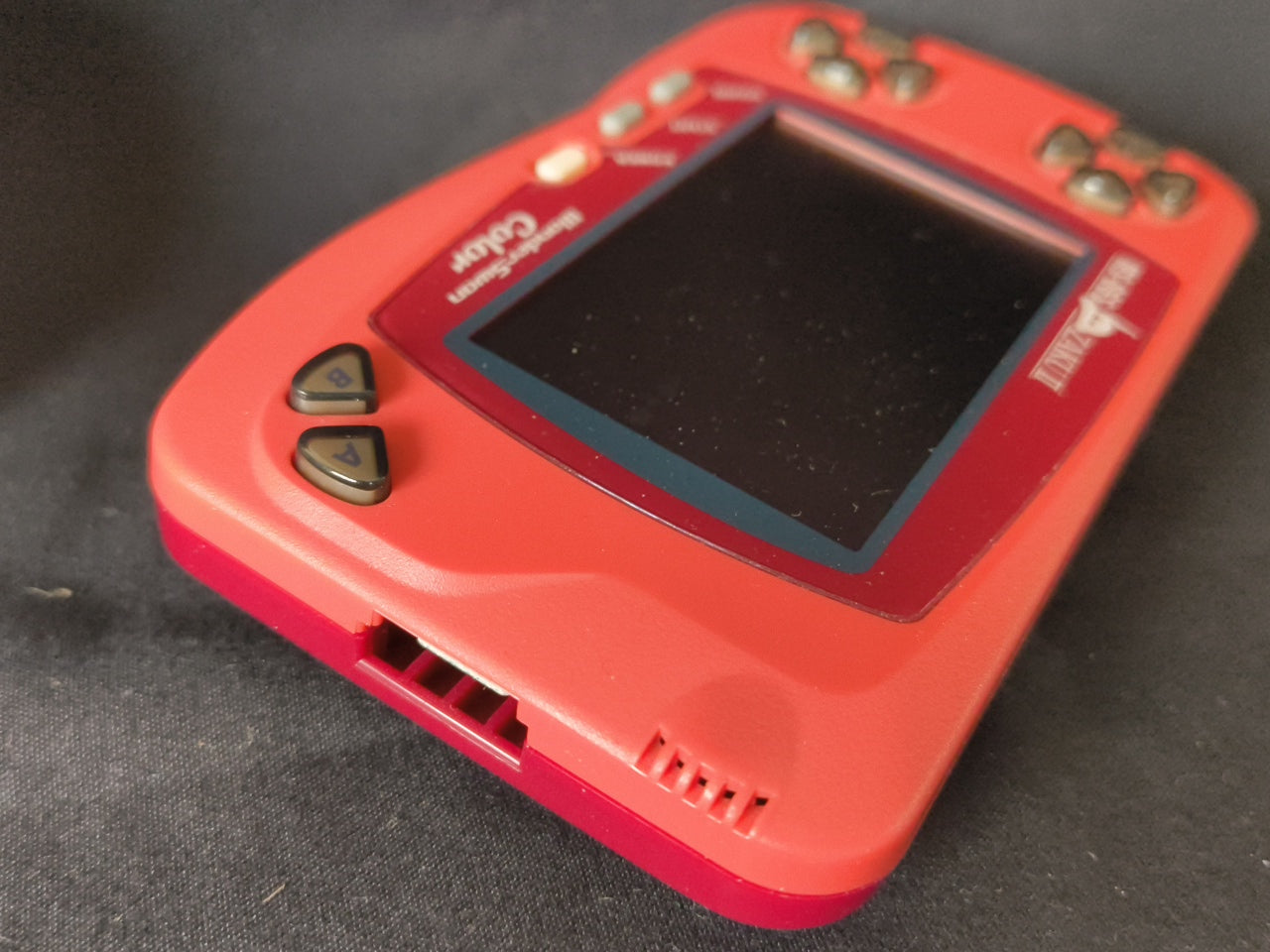 WONDERSWAN Color Console GUNDAM CHAR's ZAKU II Red Ver. w/manual, box set-h0324-