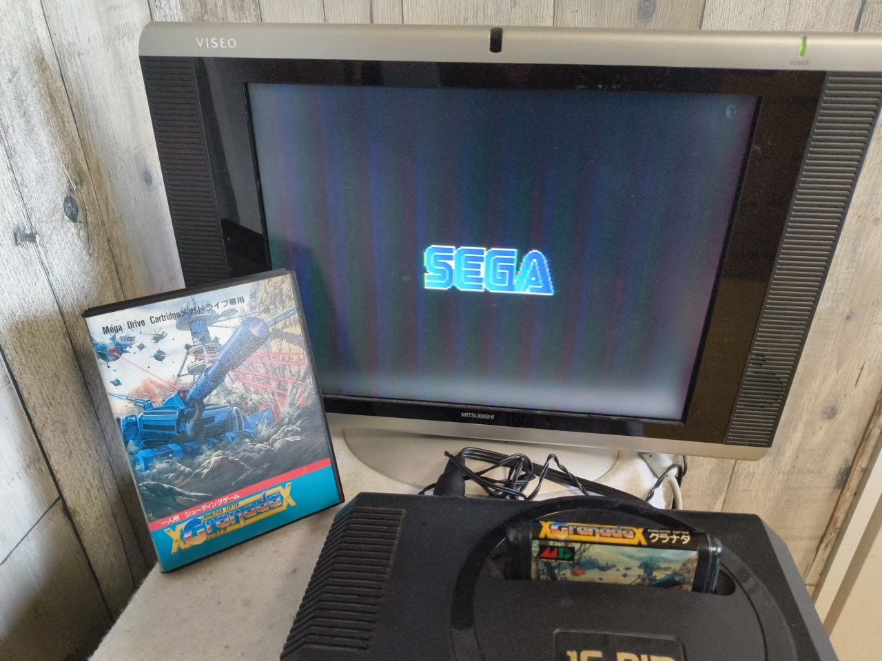 GRANADA SEGA MEGA DRIVE Genesis W/Manual, Box, working Japan-h0324-