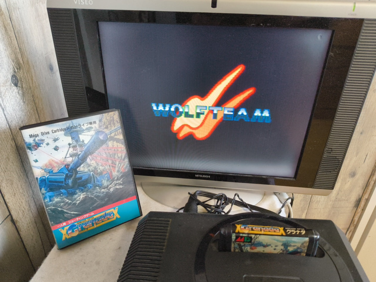 GRANADA SEGA MEGA DRIVE Genesis W/Manual, Box, working Japan-h0324-