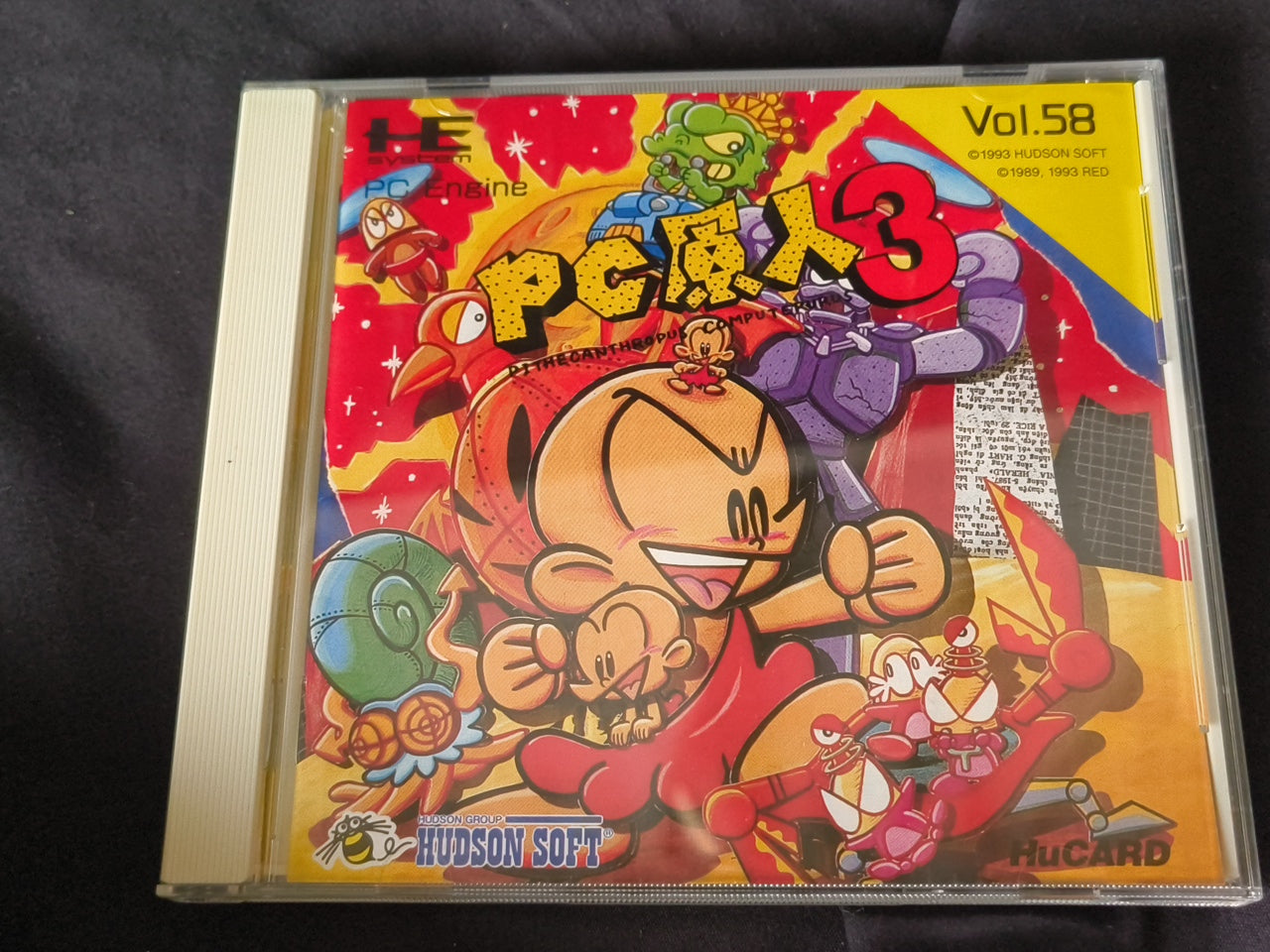 BONKS ADVENTURE 3 (PC Genjin 3) NEC PC Engine PCE TurboGrafx-16 Boxed set-h0327-
