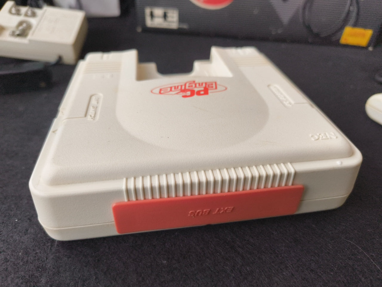NEC PC Engine white Console (TurboGrafx-16) ,Pad, PSU, Game, Box set-h0328-
