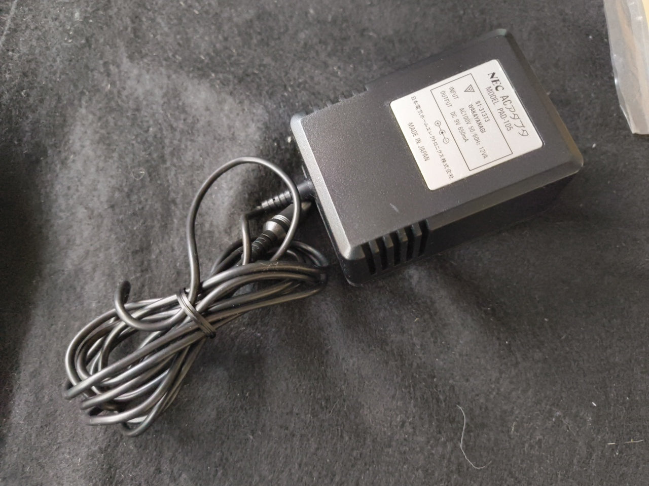 NEC PC Engine white Console (TurboGrafx-16) ,Pad, PSU, Game, Box set-h0330-