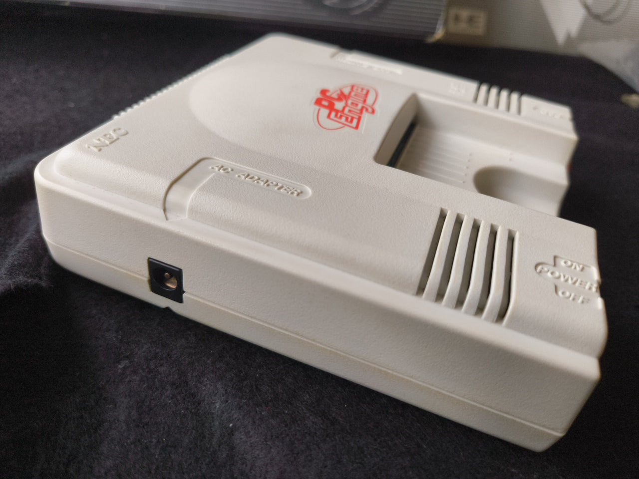 NEC PC Engine white Console (TurboGrafx-16) ,Pad, PSU, Game, Box set-h0330-