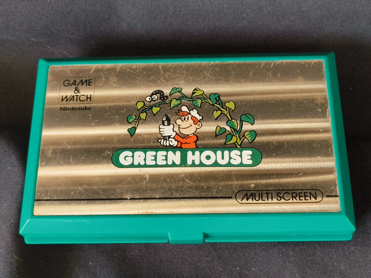 Used Nintendo Game & Watch GREEN HOUSE Multi Screen concole, working-h0331-