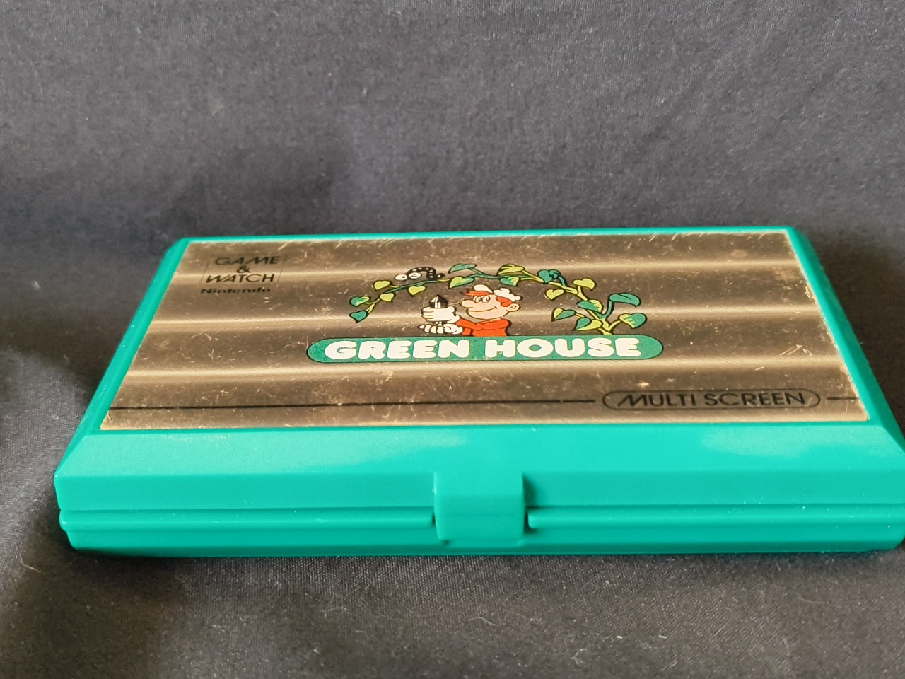 Used Nintendo Game & Watch GREEN HOUSE Multi Screen concole, working-h0331-