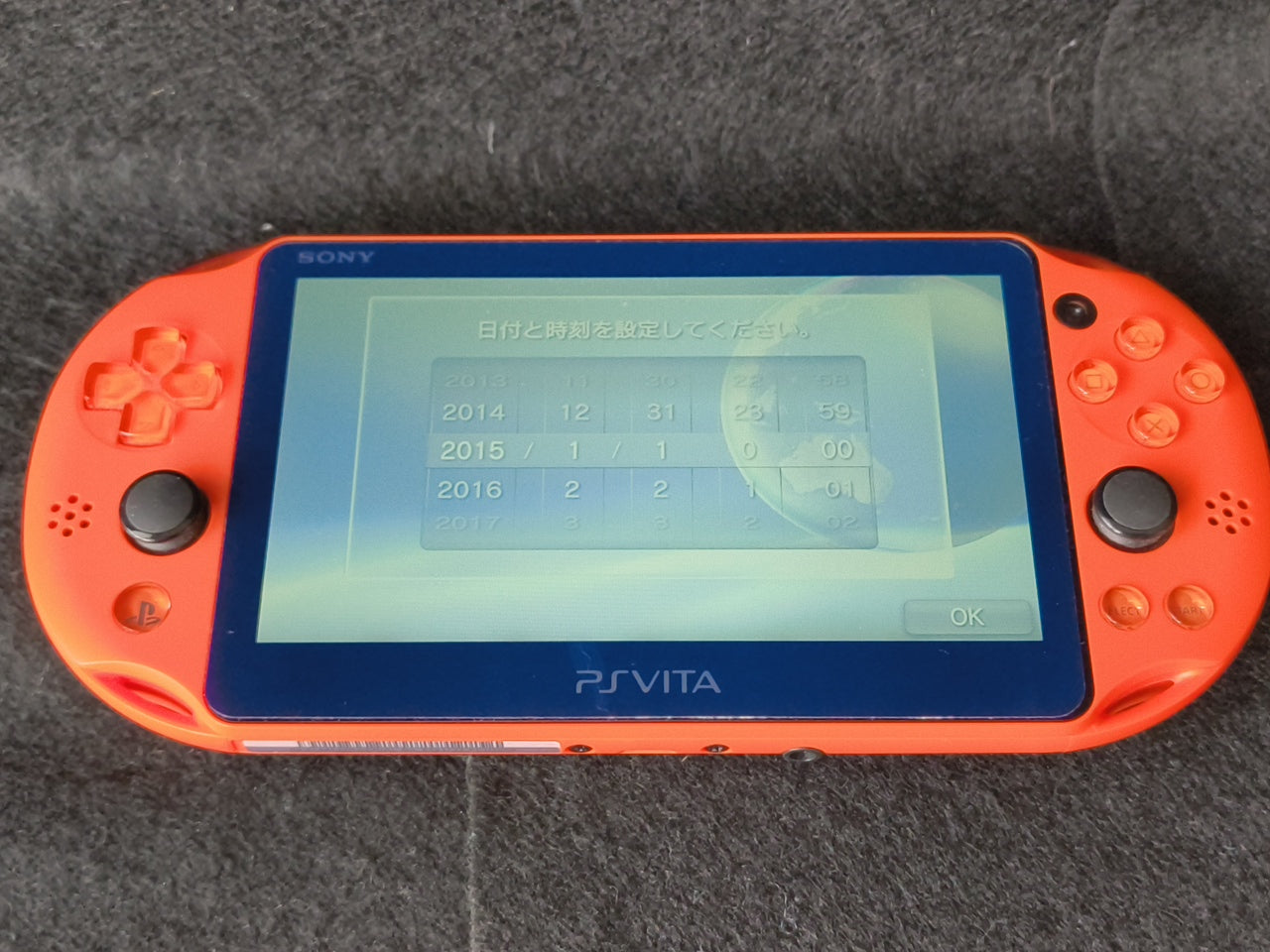 SONY PS Vita PCH-2000 Neon Orange Console 1GB, w/16g memory card, Working-h0405-