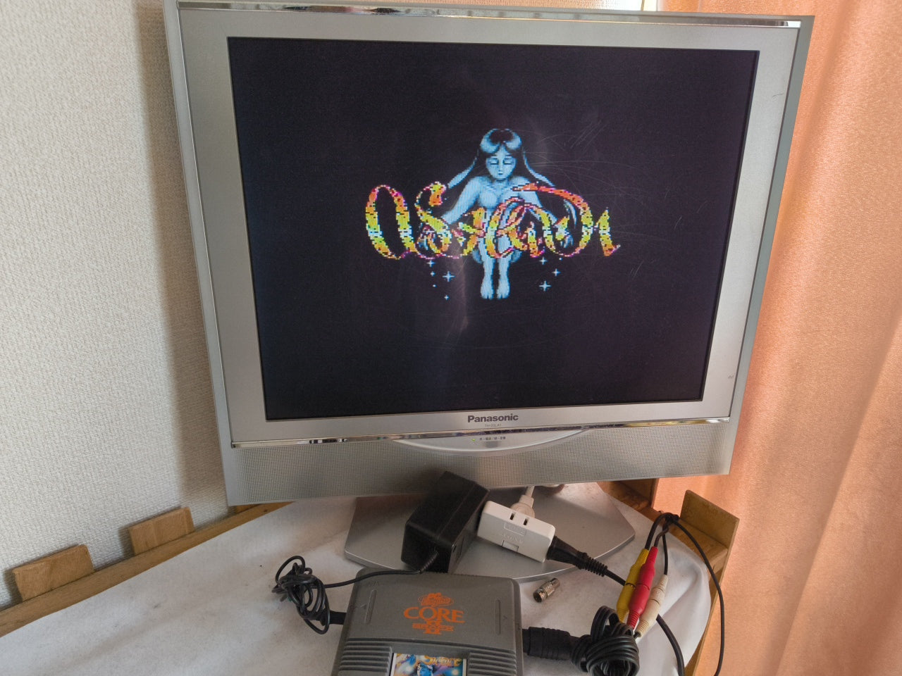 NEC PC Engine Coregrafx2 Console PI-TG7, Pads, PSU, AV cable, Game,working-h0407