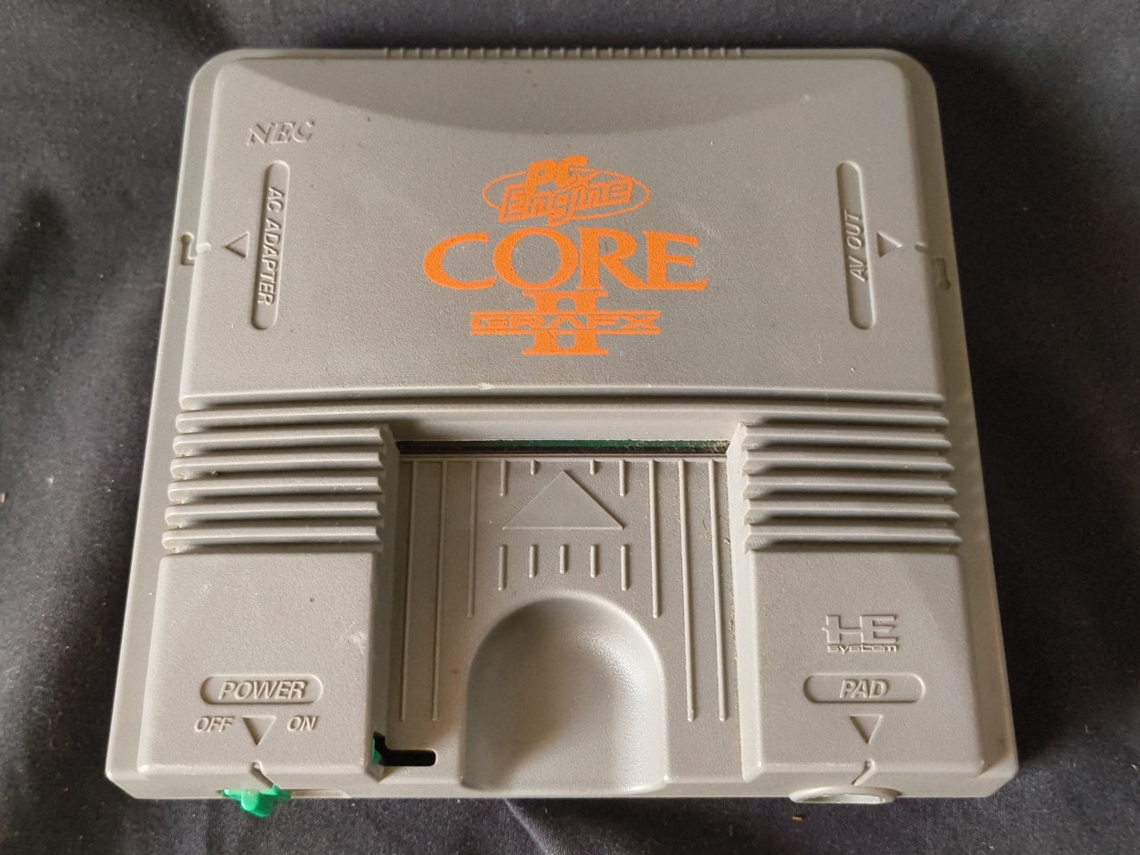 NEC PC Engine Coregrafx2 Console PI-TG7, Pads, PSU, AV cable, Game,working-h0407