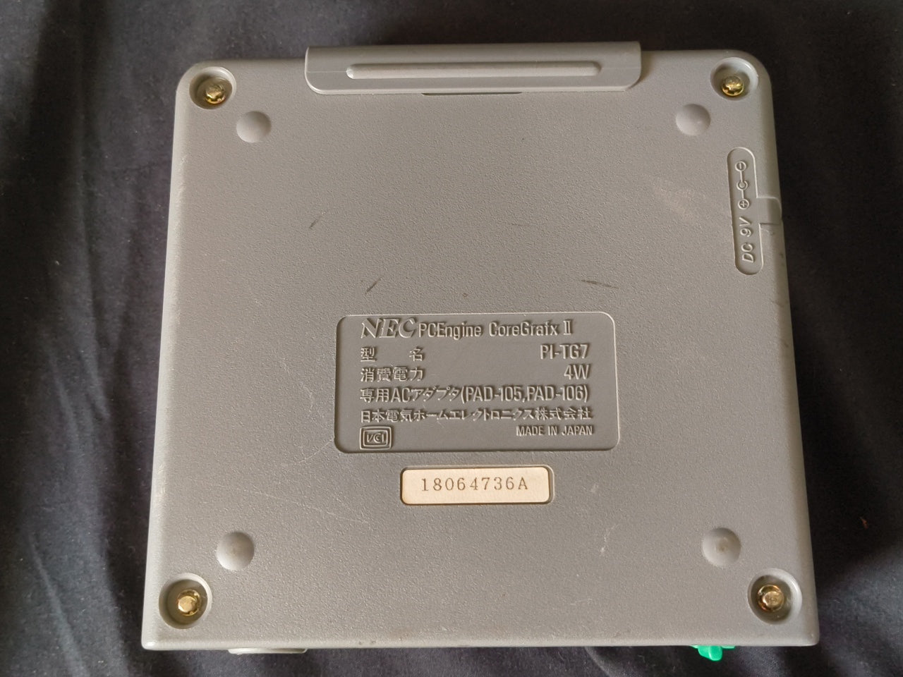 NEC PC Engine Coregrafx2 Console PI-TG7, Pads, PSU, AV cable, Game,working-h0407