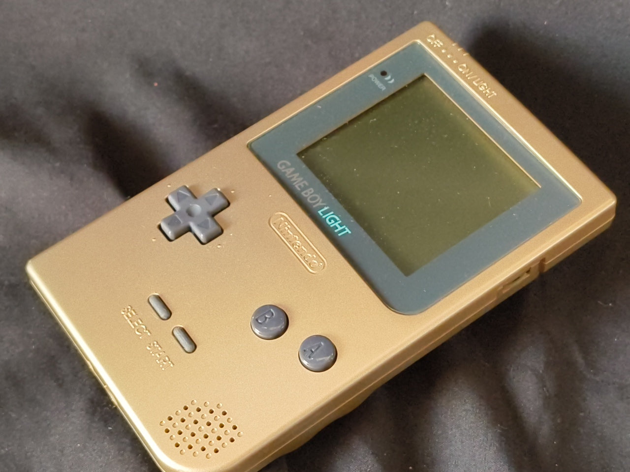 Nintendo Game boy Light Gold color console MGB-101,Manual, and box set-h0407-