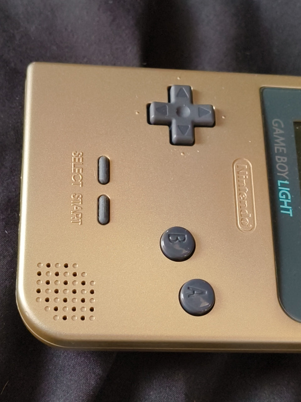 Nintendo Game boy Light Gold color console MGB-101,Manual, and box set-h0407-