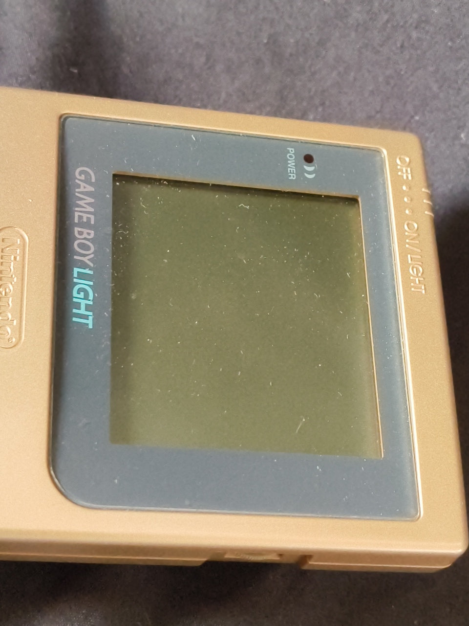 Nintendo Game boy Light Gold color console MGB-101,Manual, and box set-h0407-