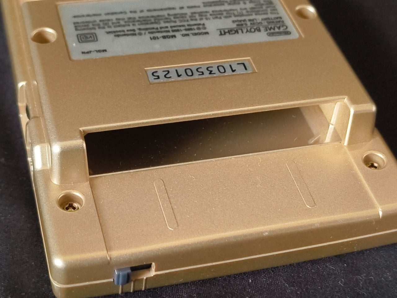 Nintendo Game boy Light Gold color console MGB-101,Manual, and box set-h0407-