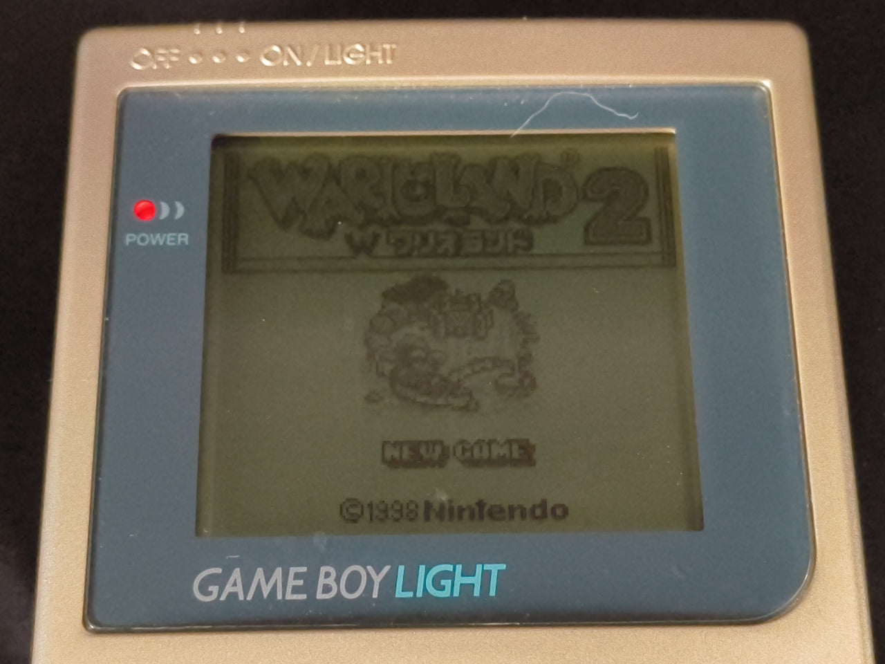 Nintendo Game boy Light Gold color console MGB-101,Manual, and box set-h0407-