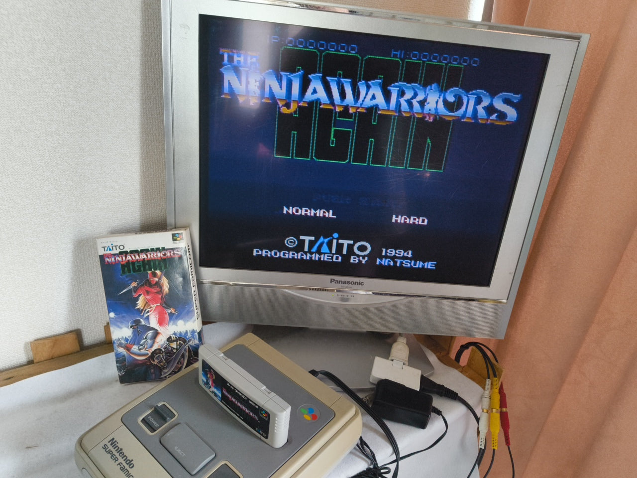Ninja Warriors Again Super Famicom SFC, w/Manual, Box, Working Japan-h0408-