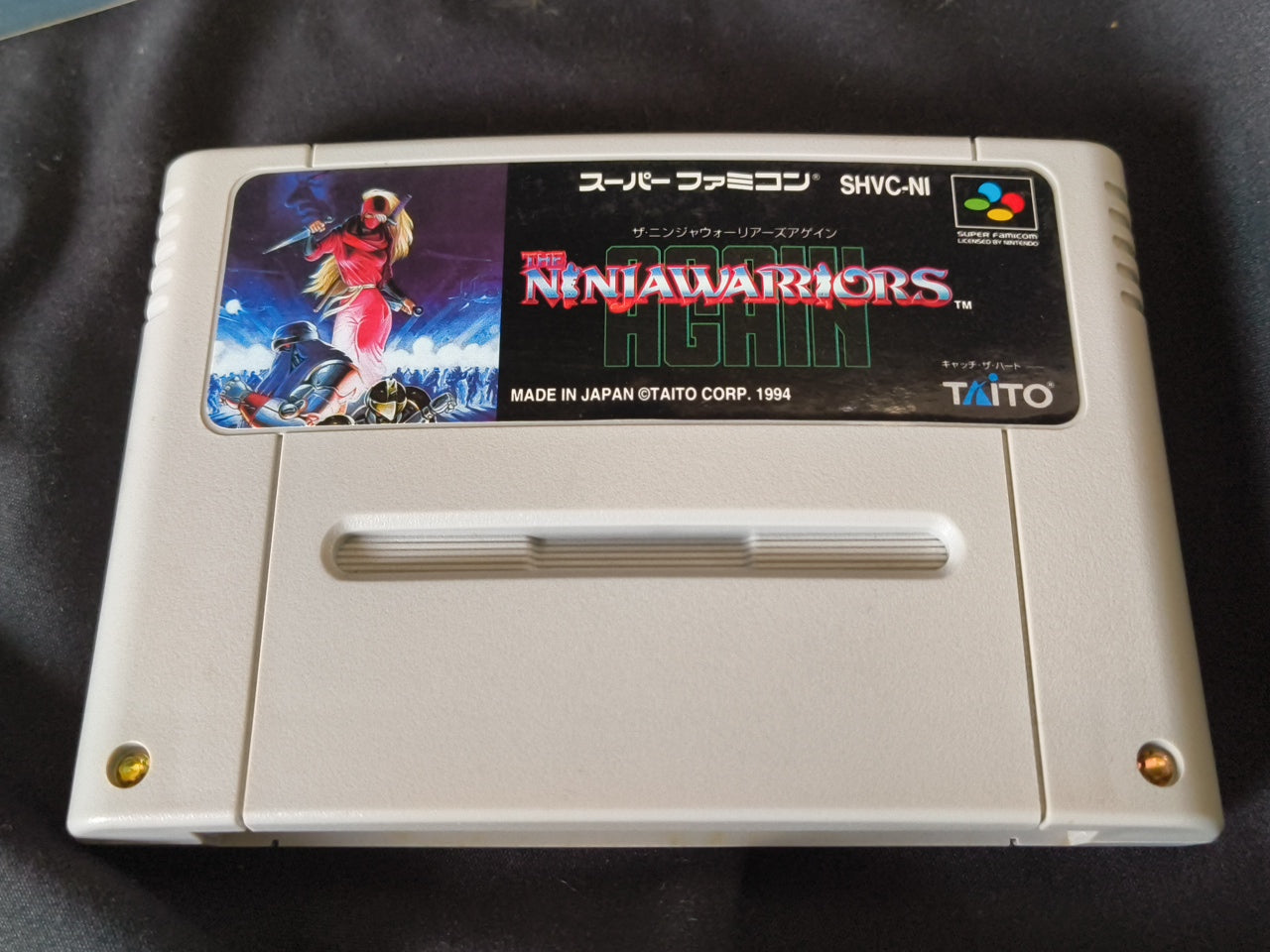 Ninja Warriors Again Super Famicom SFC, w/Manual, Box, Working Japan-h0408-