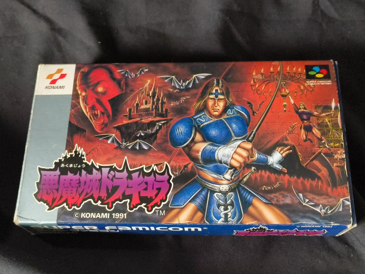 Castlevania Akumajo Dracula 4 Super Famicom SFC, w/Manual, Box, Japan-h0410-