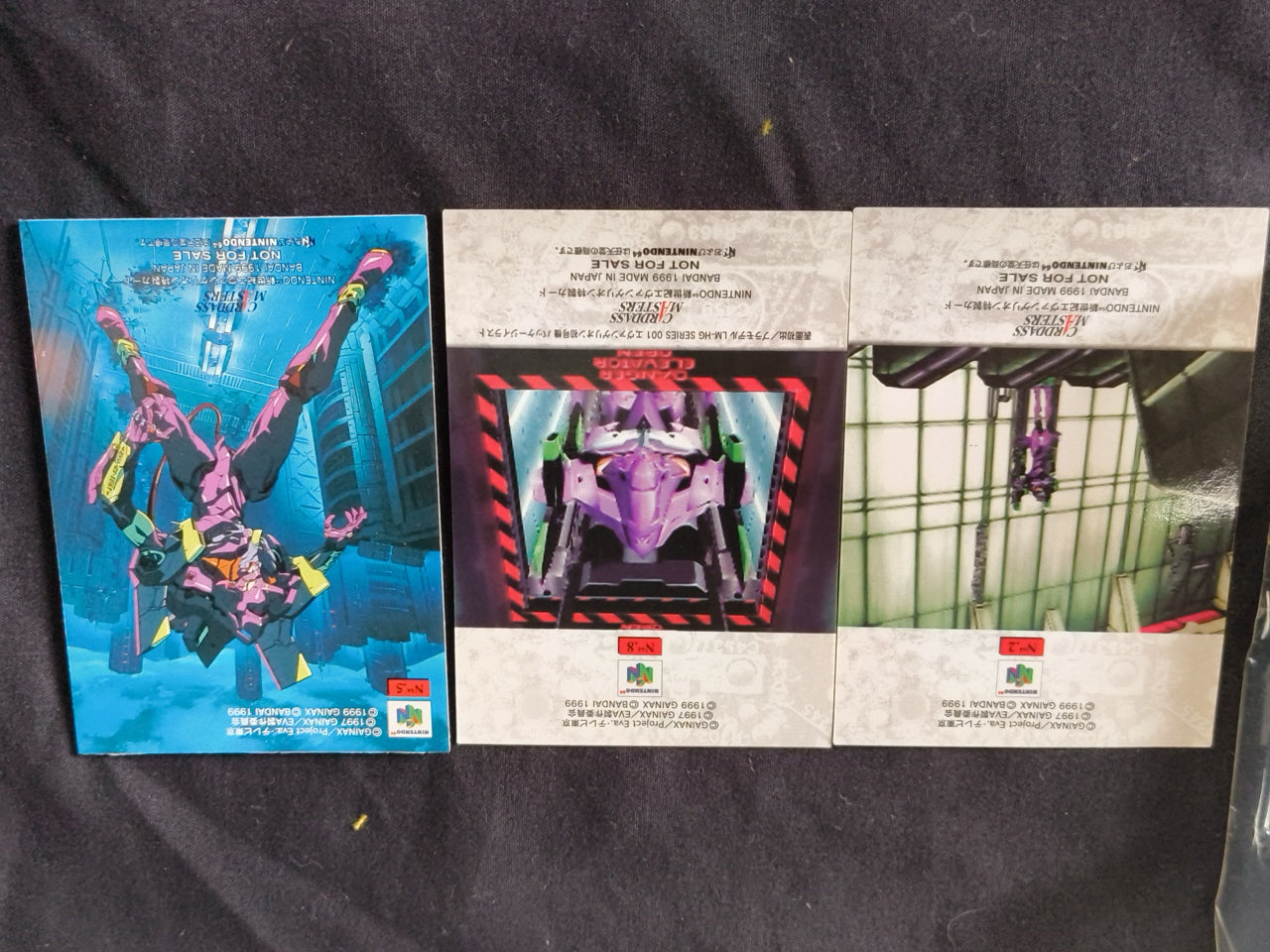 Used, NEON GENESIS EVANGELION with Bonus Cards set Nintendo 64 Japan-h0411-