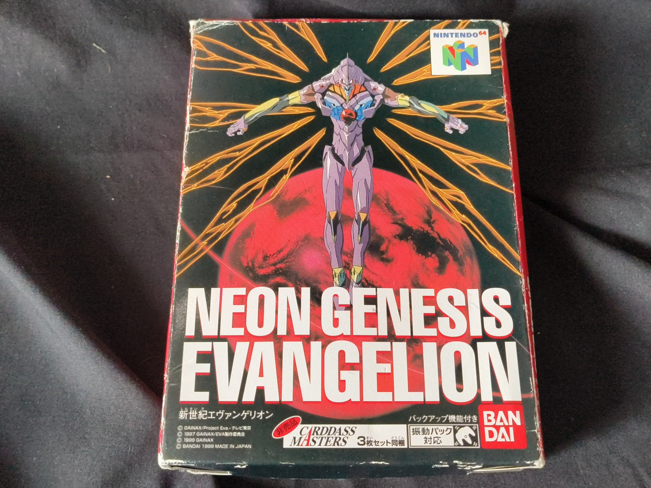 Used, NEON GENESIS EVANGELION with Bonus Cards set Nintendo 64 Japan-h0411-