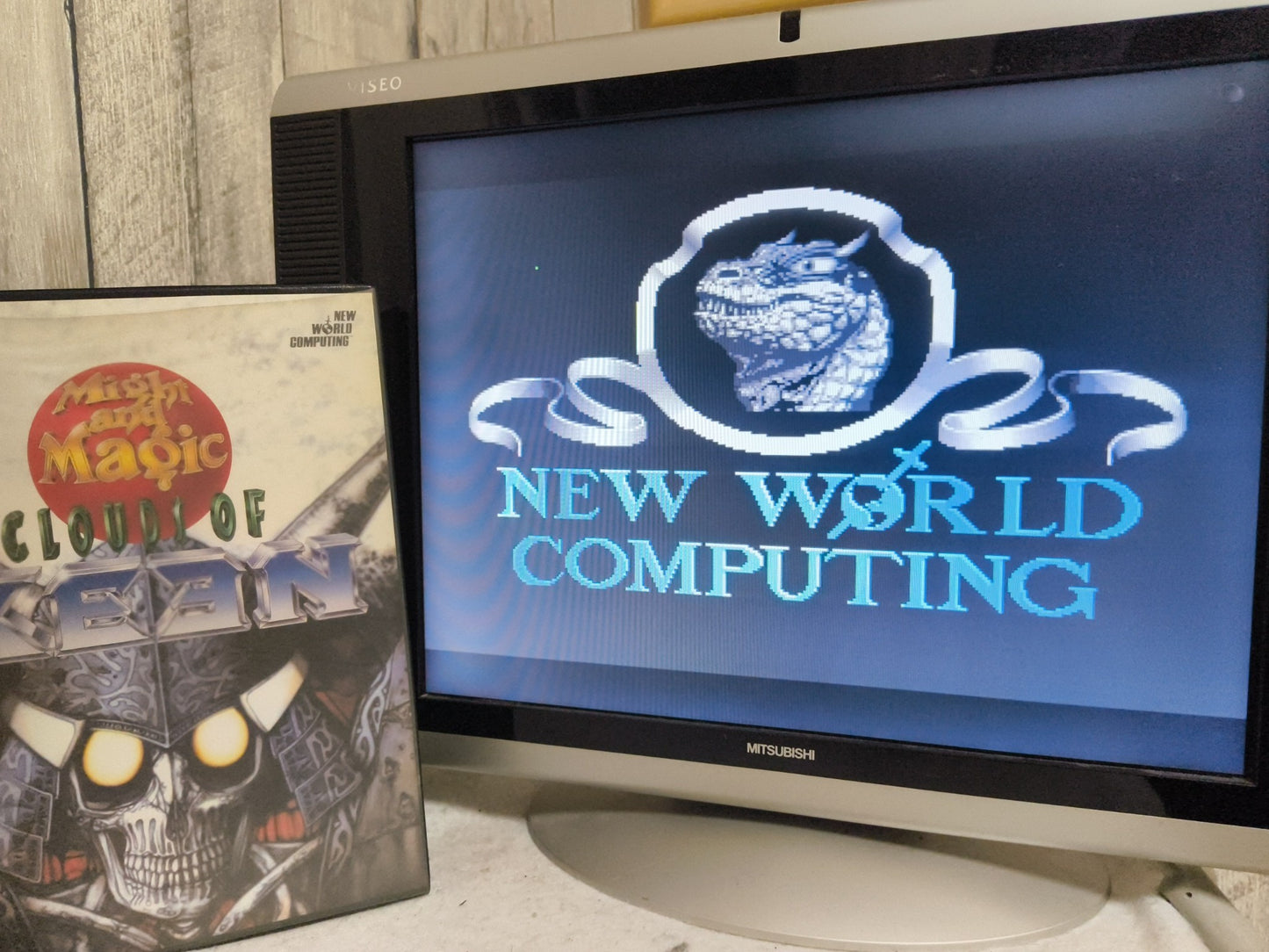 Might and Magic Clouds of XEEN FM TOWNS / MARTY Game disk, Manual, Box set Japan