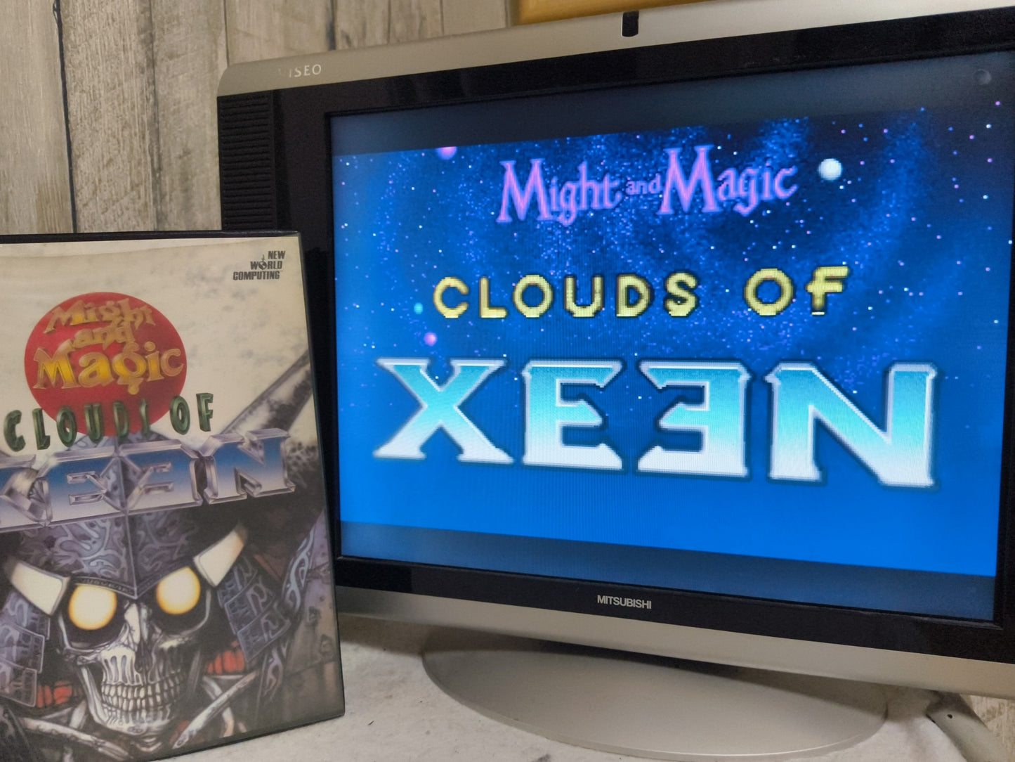 Might and Magic Clouds of XEEN FM TOWNS / MARTY Game disk, Manual, Box set Japan