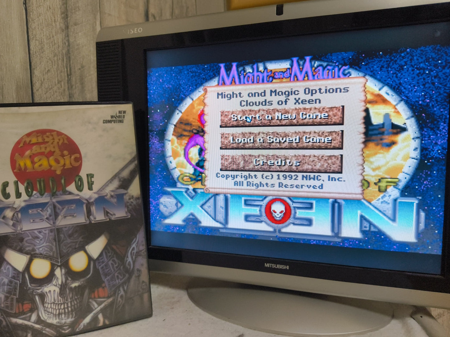 Might and Magic Clouds of XEEN FM TOWNS / MARTY Game disk, Manual, Box set Japan