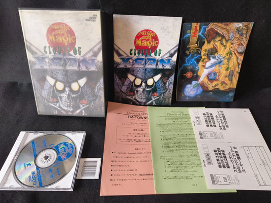 Might and Magic Clouds of XEEN FM TOWNS / MARTY Game disk, Manual, Box set Japan