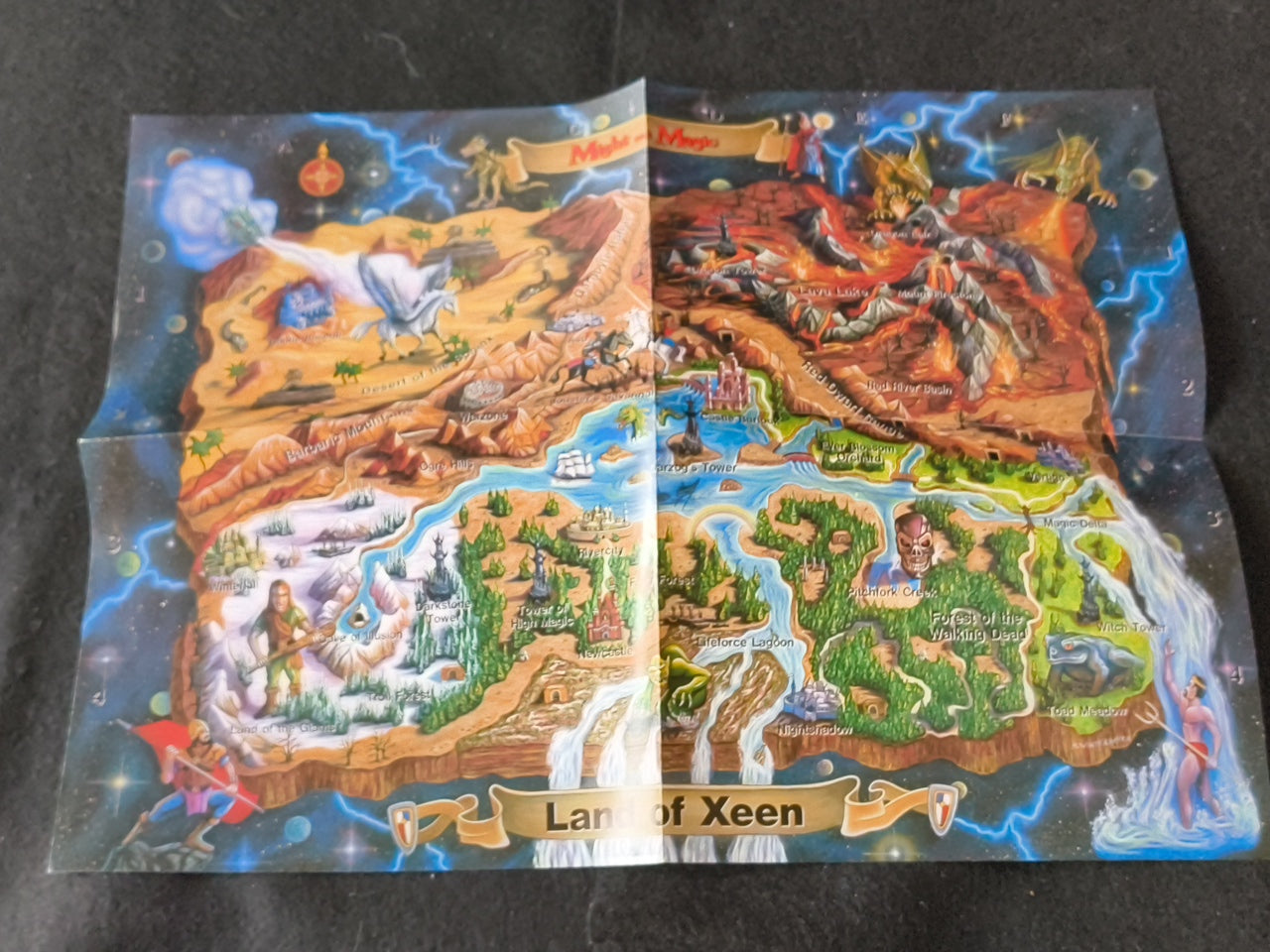 Might and Magic Clouds of XEEN FM TOWNS / MARTY Game disk, Manual, Box set Japan