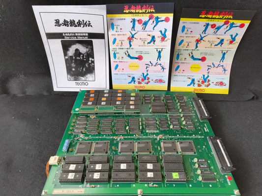 TAITO Ninja Gaiden Ninja Ryukenden JAMMA Arcade PCB system Board, working-h0412-