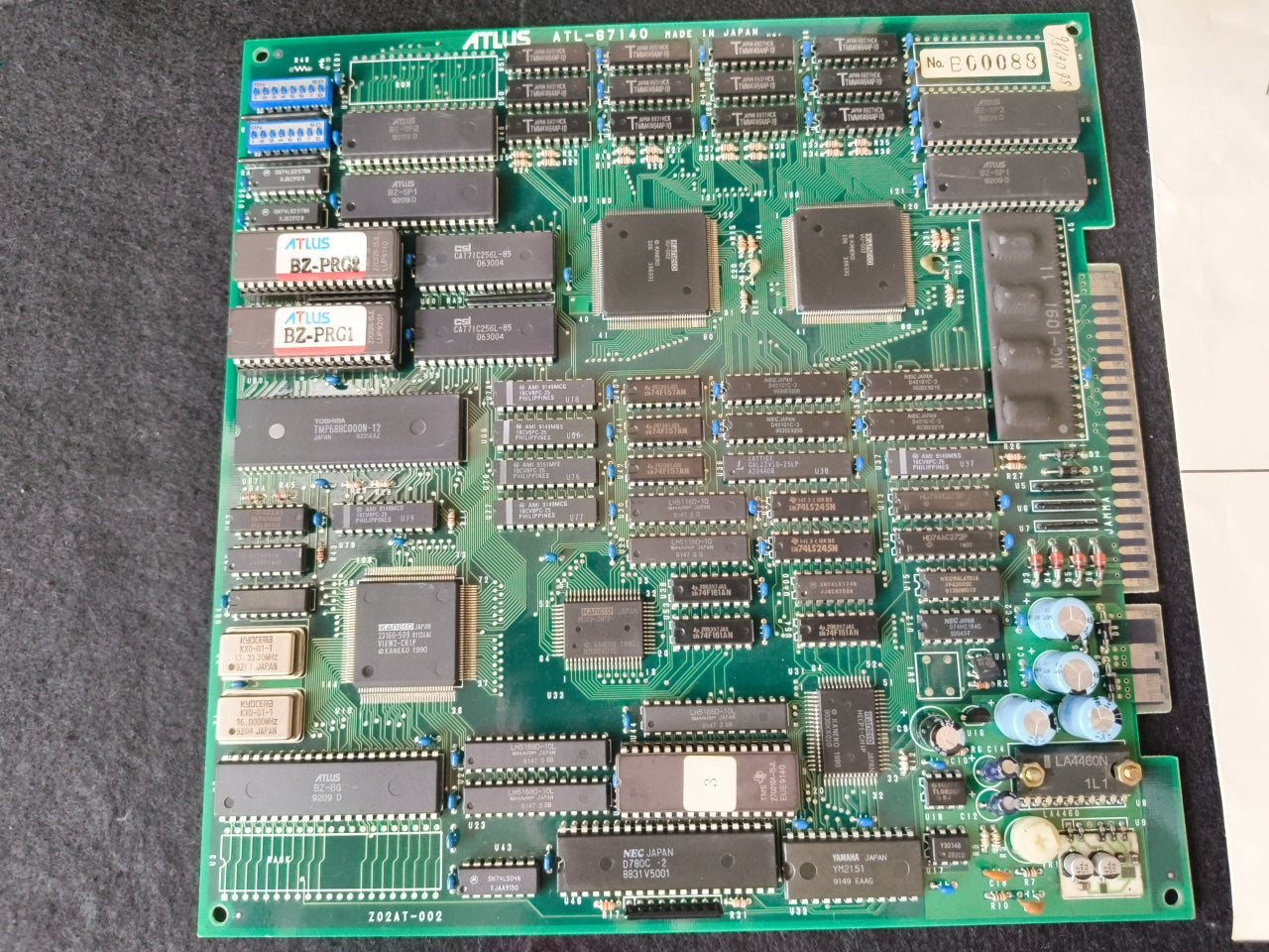 ATLUS BlaZeon JAMMA Arcade Game PCB system Board Japan working-h0412-