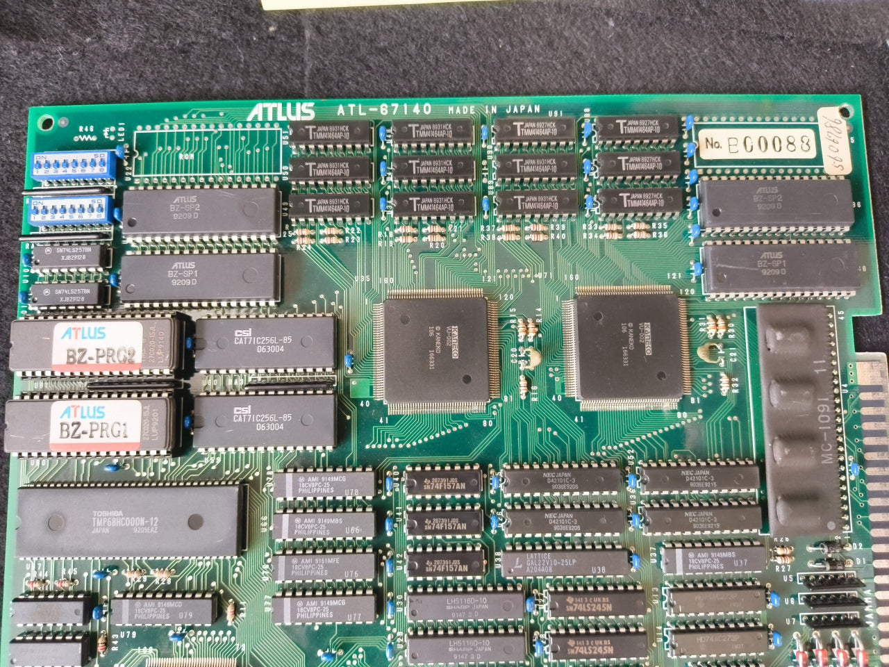 ATLUS BlaZeon JAMMA Arcade Game PCB system Board Japan working-h0412-