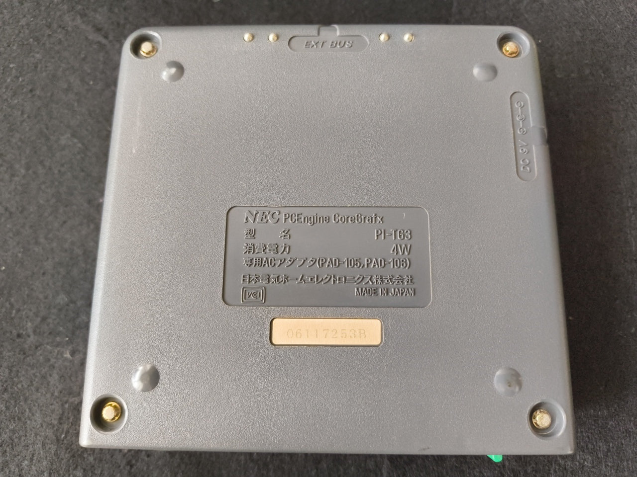 NEC PC Engine Coregrafx Console PI-TG3 TurboGrafx16, w/Manual, Pads, Box-h0412-