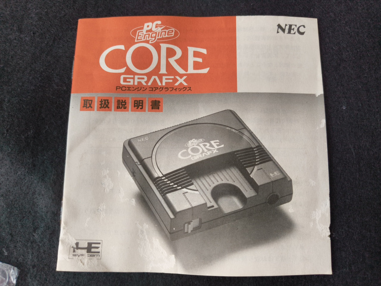 NEC PC Engine Coregrafx Console PI-TG3 TurboGrafx16, w/Manual, Pads, Box-h0412-