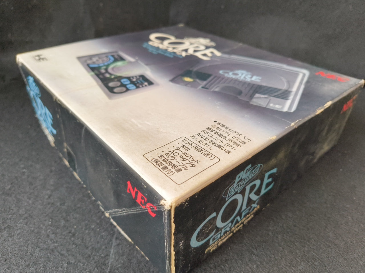 NEC PC Engine Coregrafx Console PI-TG3 TurboGrafx16, w/Manual, Pads, Box-h0412-