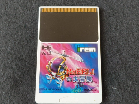 Mr. HELI'S ADVENTURE NEC PC Engine TurboGrafx-16 PCE game, Working Japan-h0413-