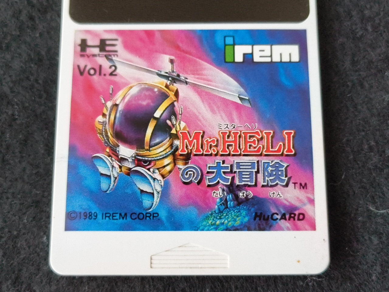 Mr. HELI'S ADVENTURE NEC PC Engine TurboGrafx-16 PCE game, Working Japan-h0413-