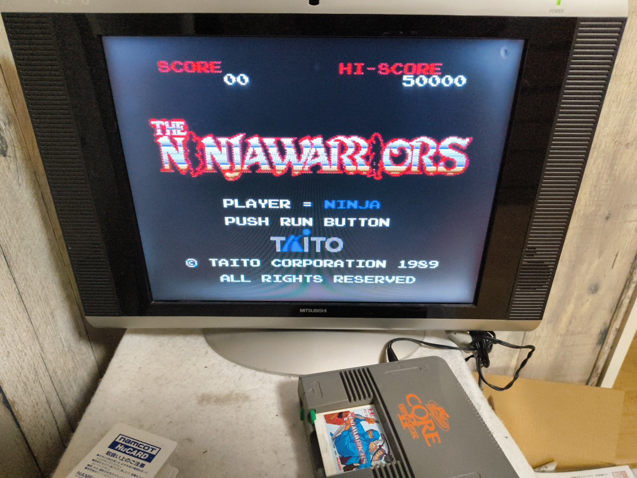 THE NINJA WARRIORS NEC PC Engine TurboGrafx-16 PCE game, Working Japan-h0414-