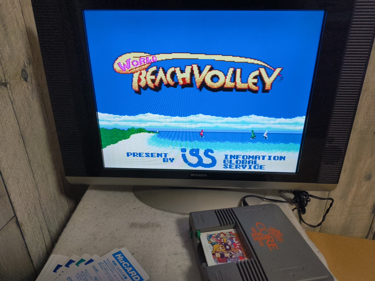 World Beach Volley NEC PC Engine TurboGrafx-16 PCE game, Working Japan-h0413-