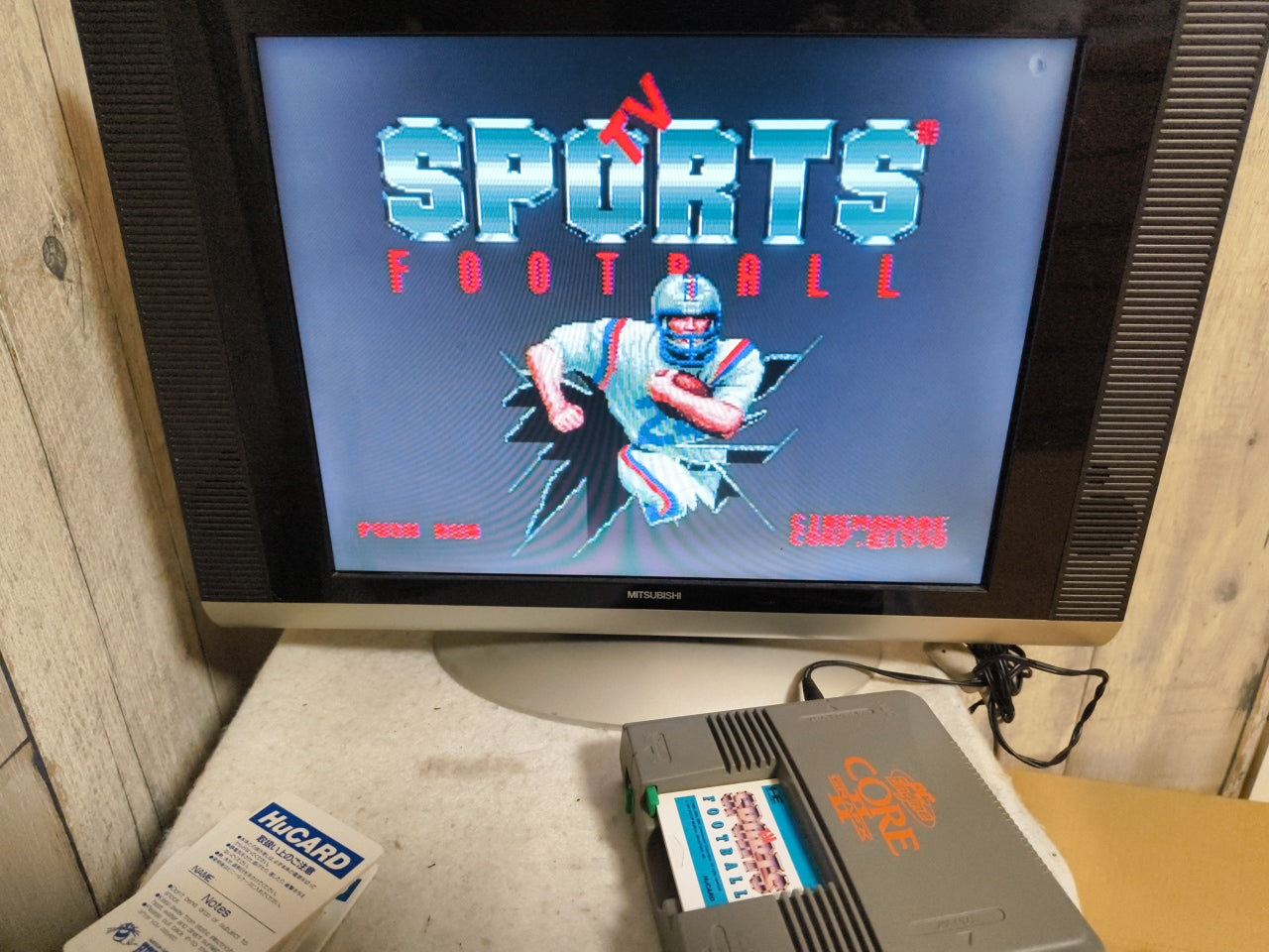 TV Sports Football NEC PC Engine TurboGrafx-16 PCE game, Working Japan-h0413-