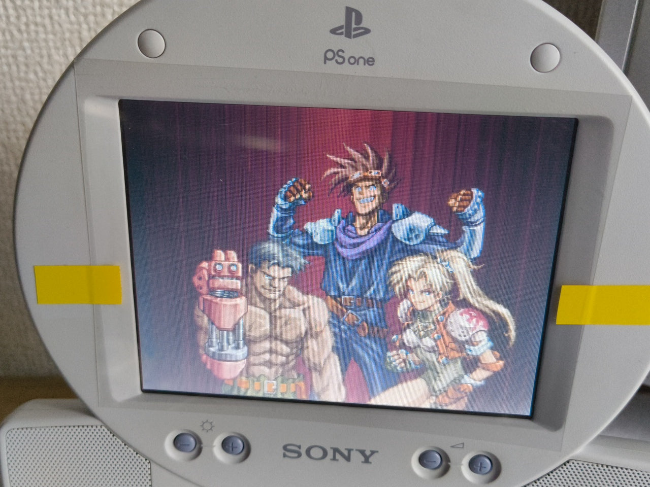 Sony PlayStation PS one Console, LCD monitor, PSU and Controller, NTSC-J-h0415-