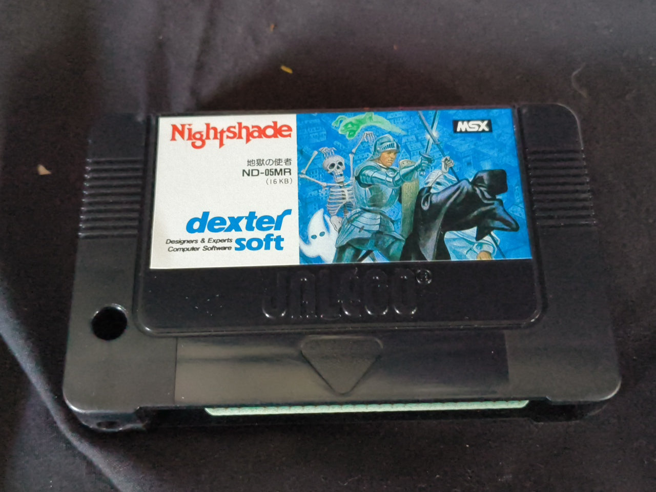 Nightshade MSX/MSX2 Game Cartridge, Manual and Boxed set, Working Japan-h0415-