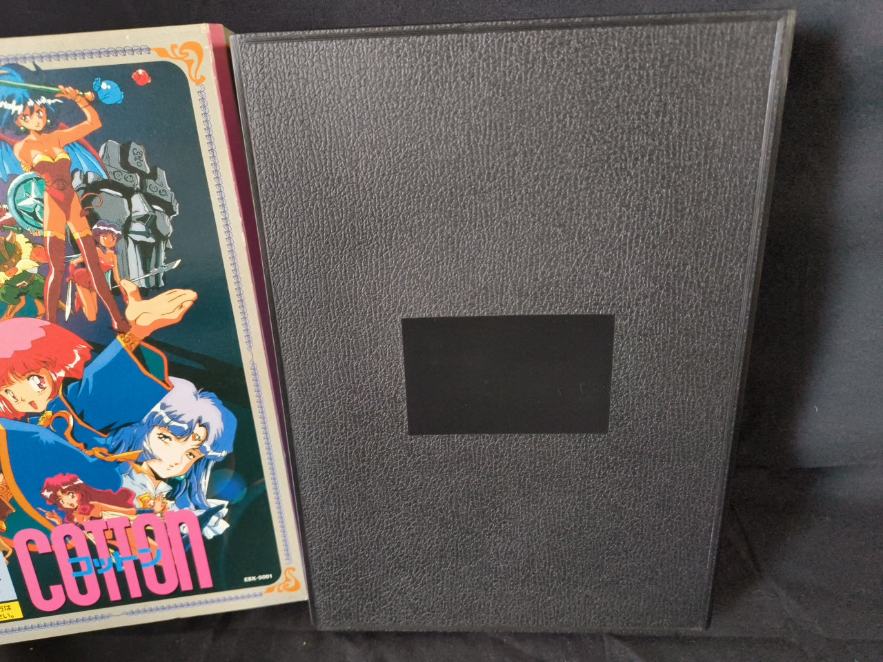 COTTON SHARP X68000 Gamedisks, Manual, Paper and Box set, Japan Working-h0416-