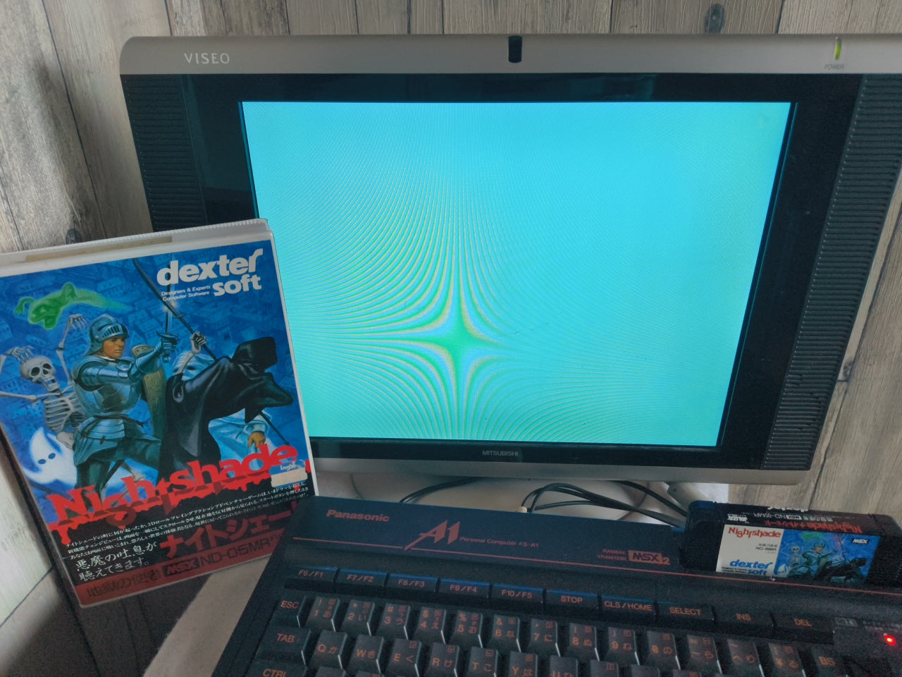 Nightshade MSX/MSX2 Game Cartridge, Manual and Boxed set, Working Japan-h0415- - Hakushin Retro Game shop