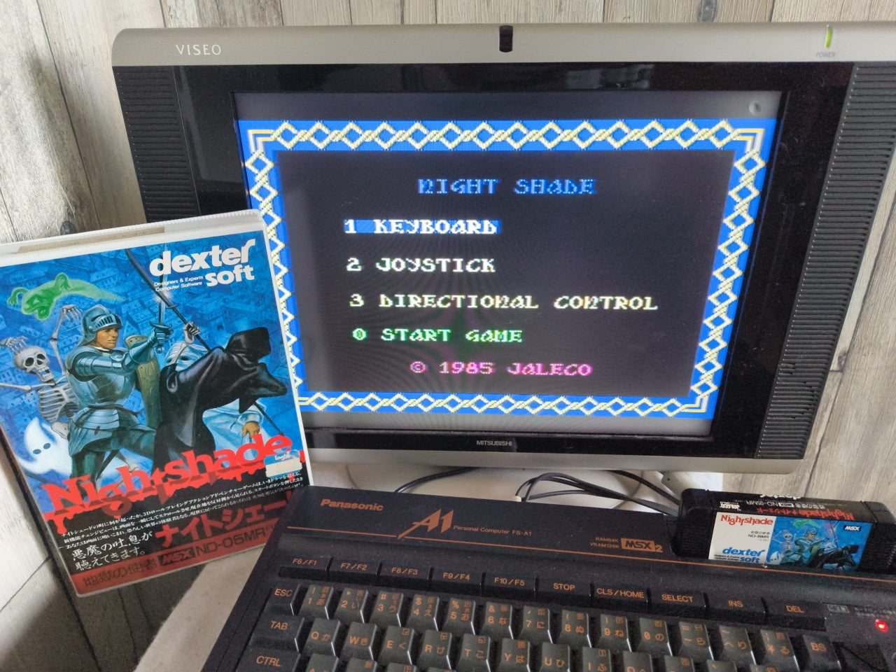 Nightshade MSX/MSX2 Game Cartridge, Manual and Boxed set, Working Japan-h0415-