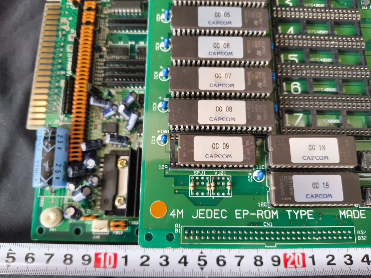 CAPTAIN COMMANDO CAPCOM CPS JAMMA system Arcade Board, Working Japan -h0418-