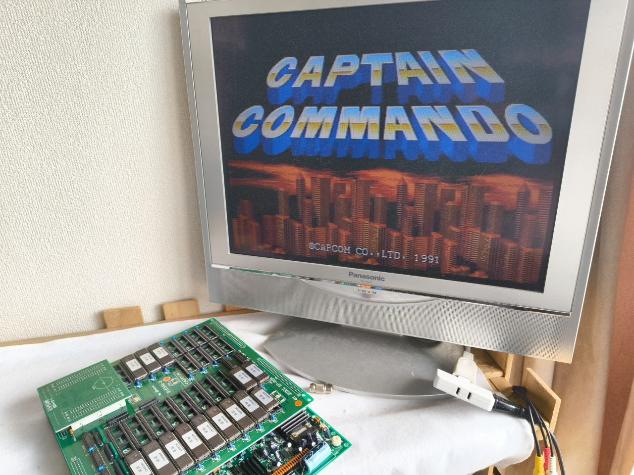 CAPTAIN COMMANDO CAPCOM CPS JAMMA system Arcade Board, Working Japan -h0418-