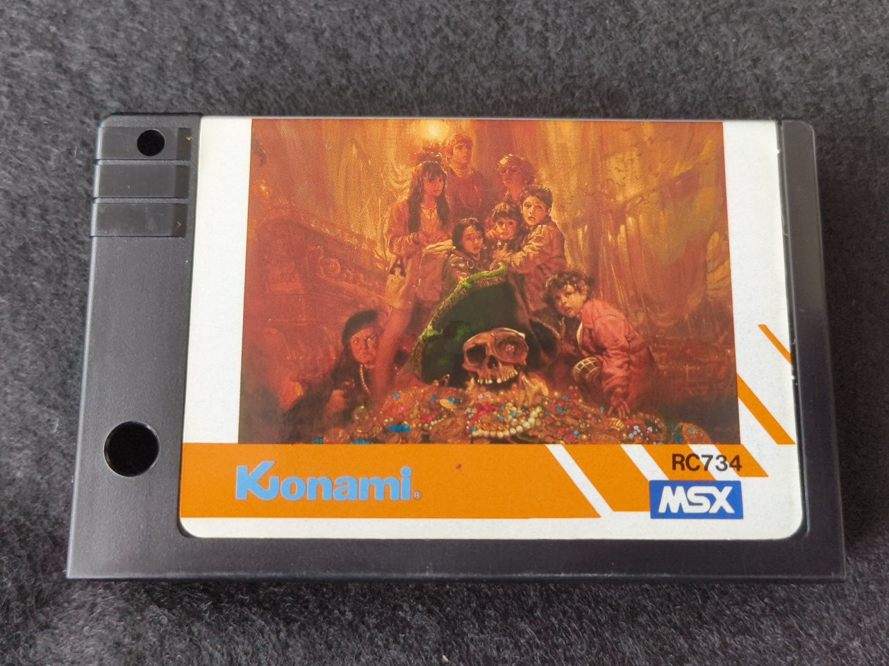 The Goonies for MSX /Game Cartrigde and Box set NTSC-J working Japan-h0420-