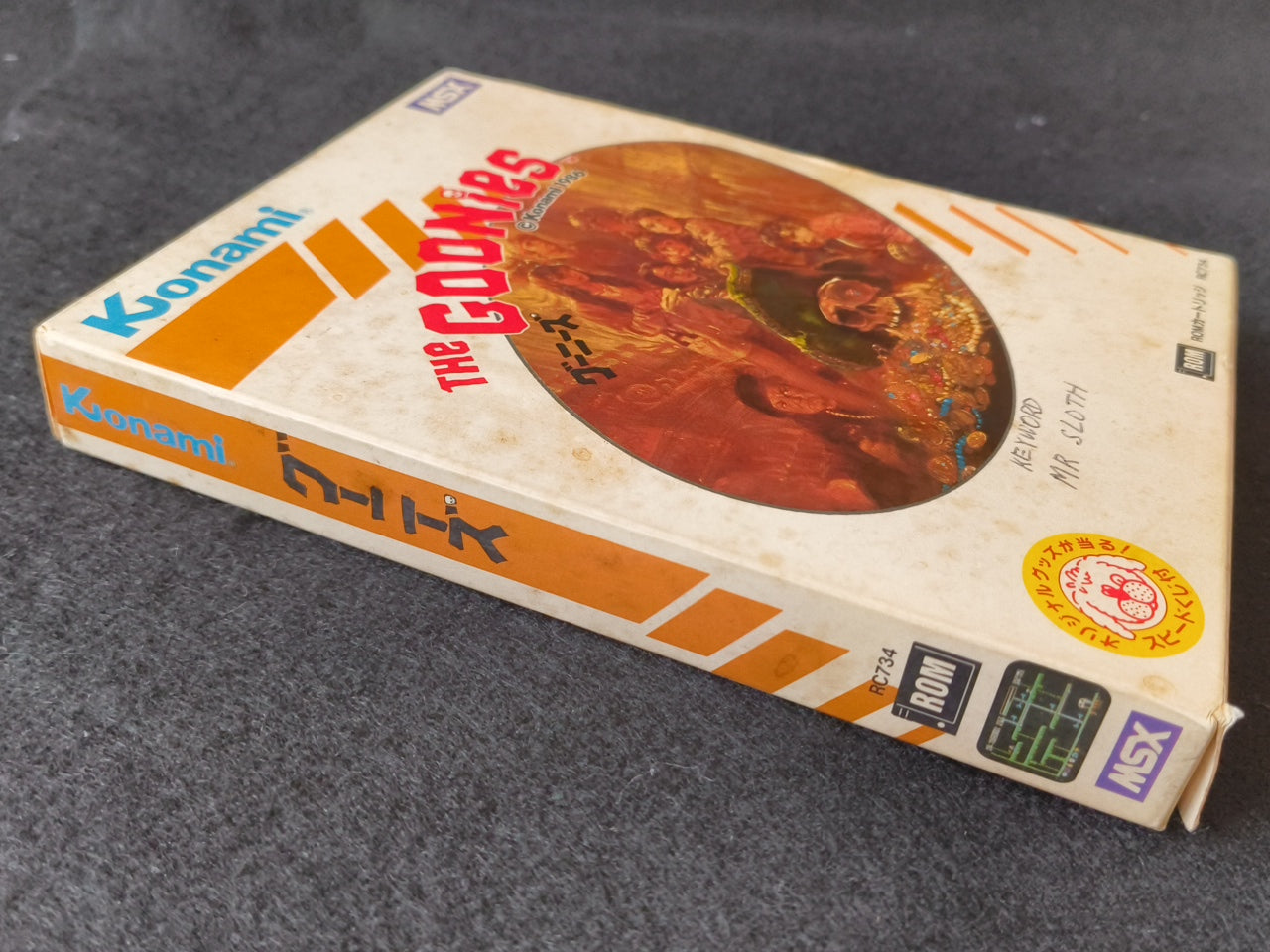 The Goonies for MSX /Game Cartrigde and Box set NTSC-J working Japan-h0420-