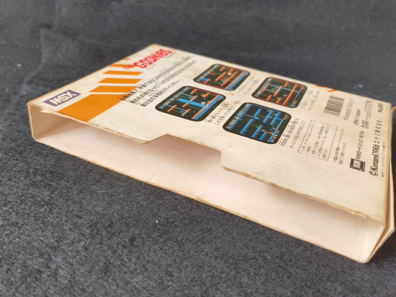 The Goonies for MSX /Game Cartrigde and Box set NTSC-J working Japan-h0420-