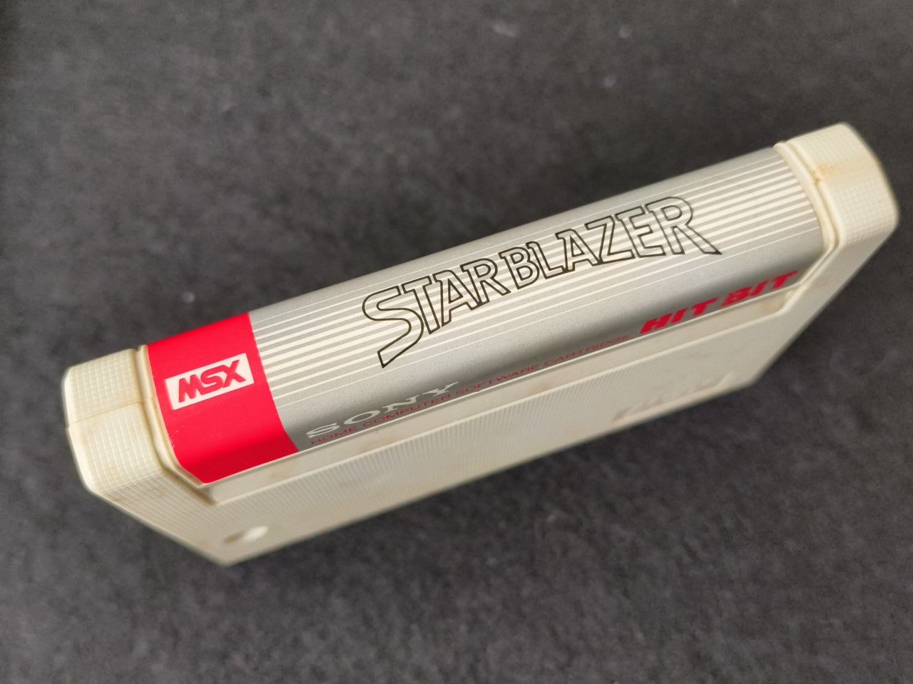 STAR BLAZER SONY HIT BIT MSX Game Cartridge and Box set, Working Japan-h0420-